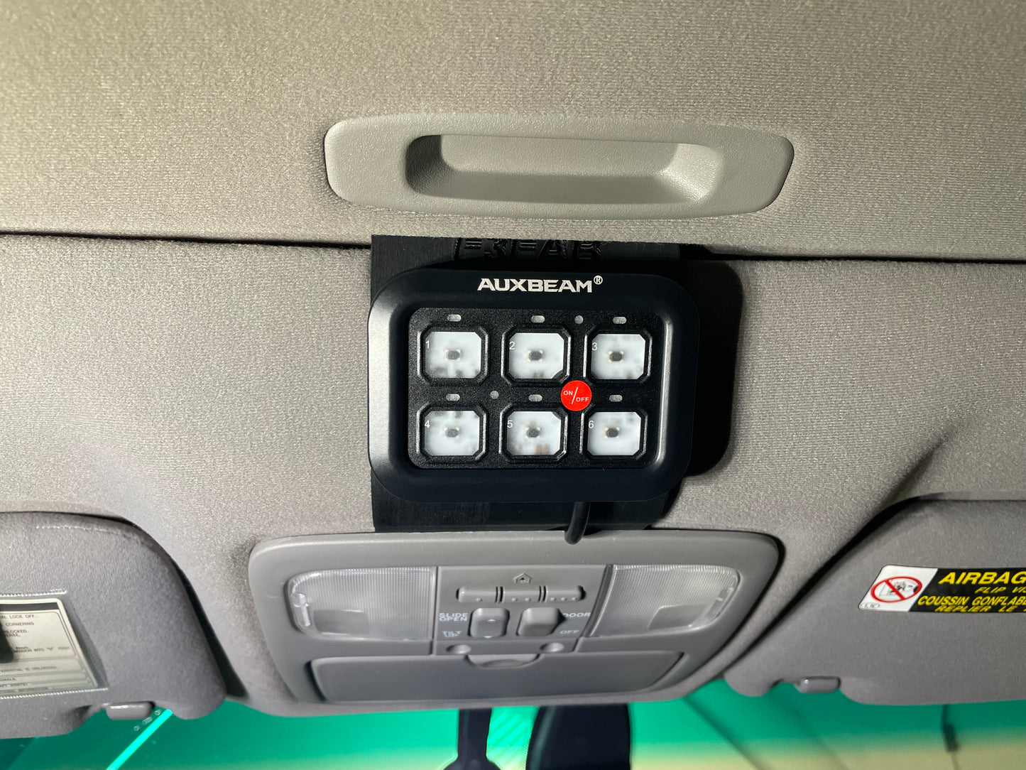 03-09 Lexus GX470 Overhead auxbeam switch mount