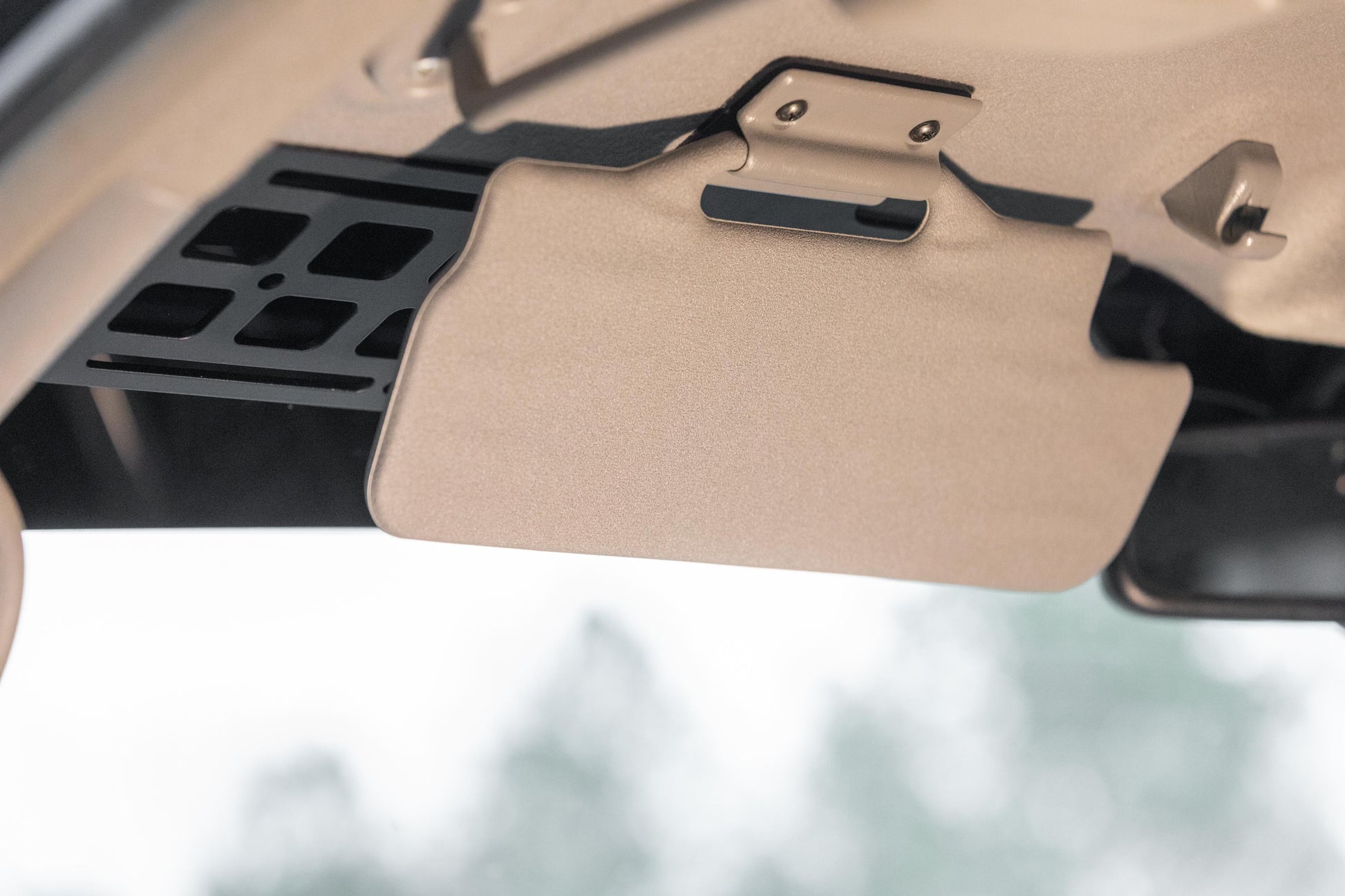 4th gen 4runner mod interior overhead storage gear molle panel mounting bracket for interior accessories.