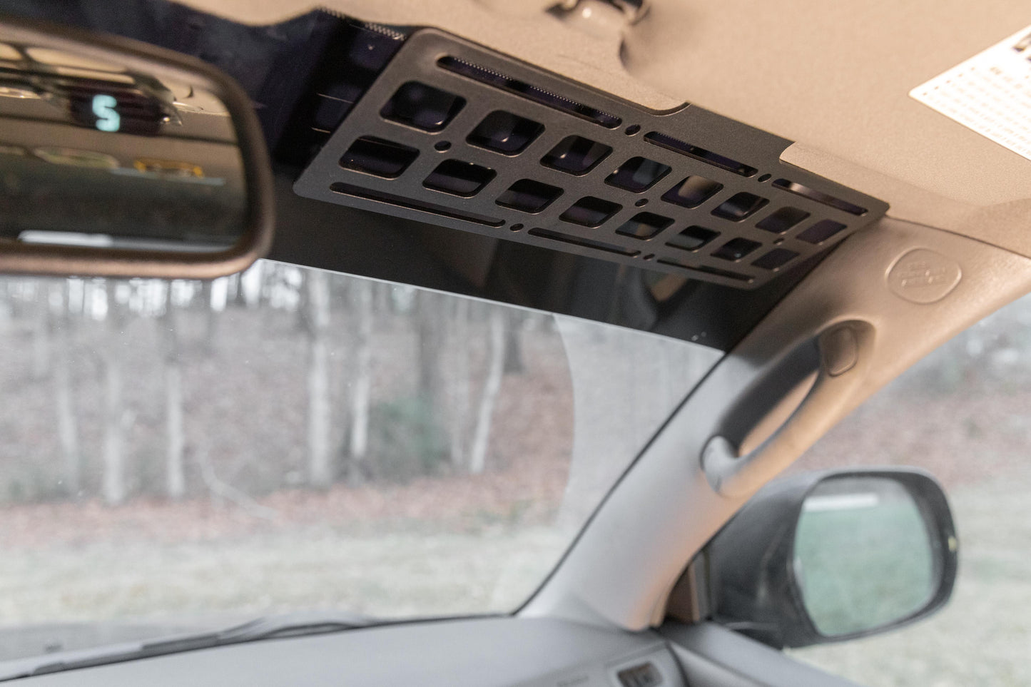 4th gen 4runner mod interior overhead storage gear molle panel mounting bracket for interior accessories.