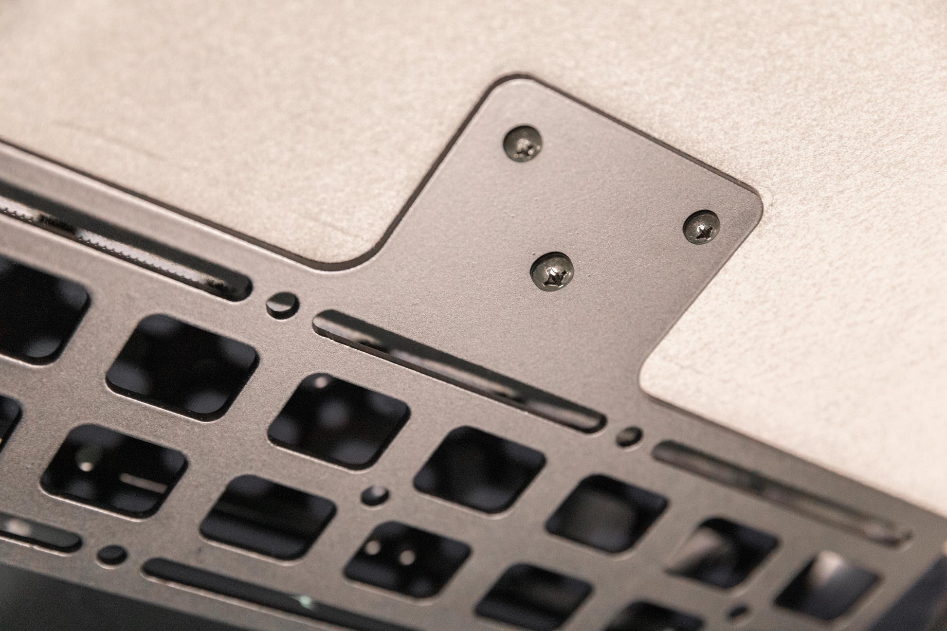 4th gen 4runner mod interior overhead storage gear molle panel mounting bracket for interior accessories.