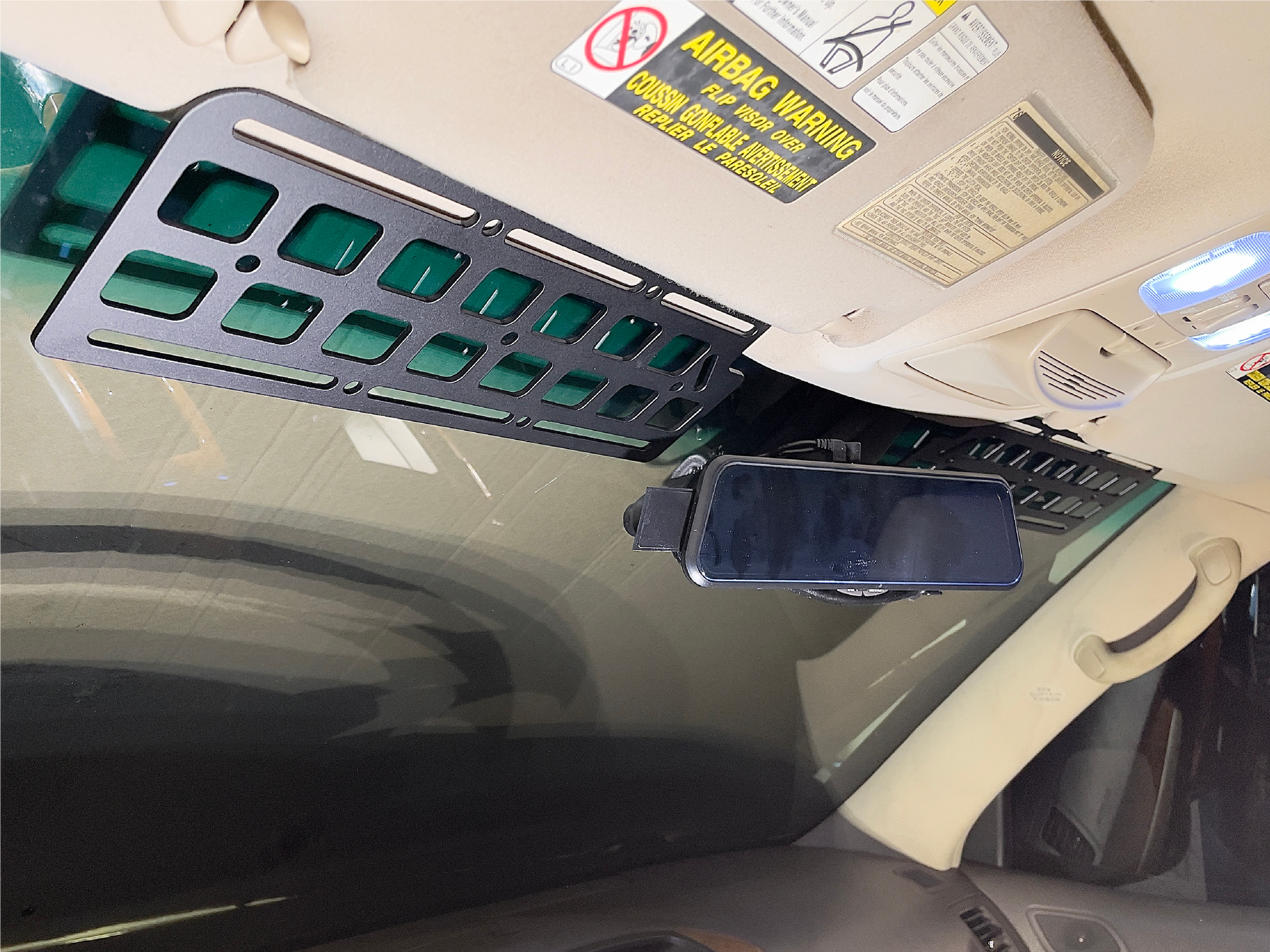 03 09 Lexus gx470 offroad overhead molle panel gear storage panel