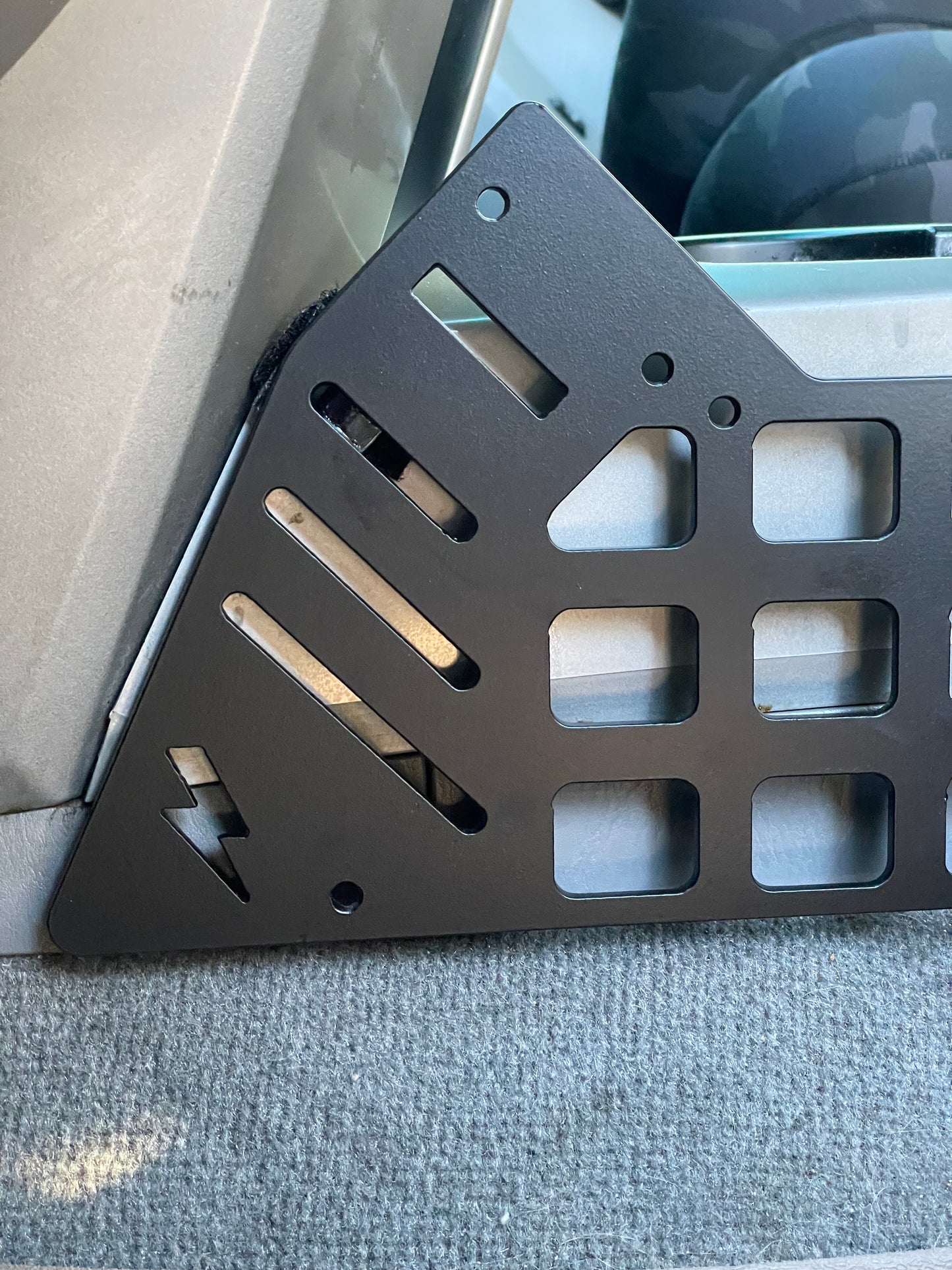 03-09 toyota 4th gen 4runner center console molle gear panel mount. Our panel lets you mount a gun with a clip style pistol holster and ram mounts.